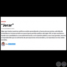 JERAR - Por LUIS BAREIRO - Domingo, 11 de Noviembre de 2018